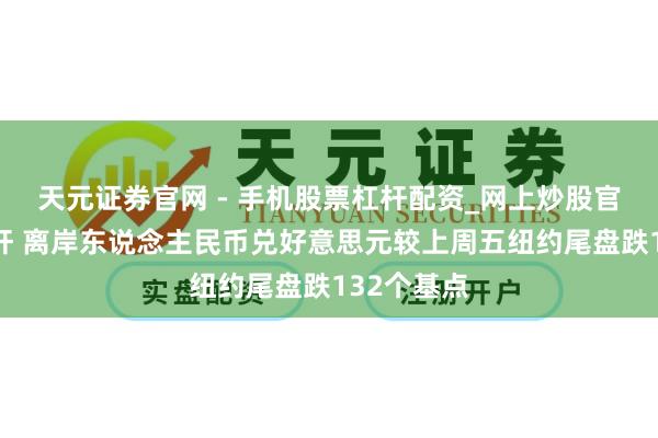 天元证券官网 - 手机股票杠杆配资_网上炒股官网配资杠杆 离岸东说念主民币兑好意思元较上周五纽约尾盘跌132个基点