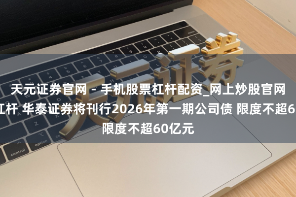 天元证券官网 - 手机股票杠杆配资_网上炒股官网配资杠杆 华泰证券将刊行2026年第一期公司债 限度不超60亿元