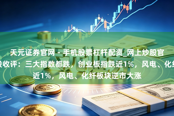 天元证券官网 - 手机股票杠杆配资_网上炒股官网配资杠杆 A股收评：三大指数都跌，创业板指跌近1%，风电、化纤板块逆市大涨