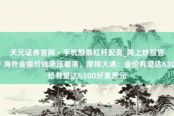 天元证券官网 - 手机股票杠杆配资_网上炒股官网配资杠杆 海外金银价钱承压着落，摩根大通：金价有望达6300好意思元