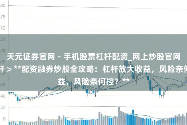 天元证券官网 - 手机股票杠杆配资_网上炒股官网配资杠杆 > **配资融券炒股全攻略：杠杆放大收益，风险奈何控？**